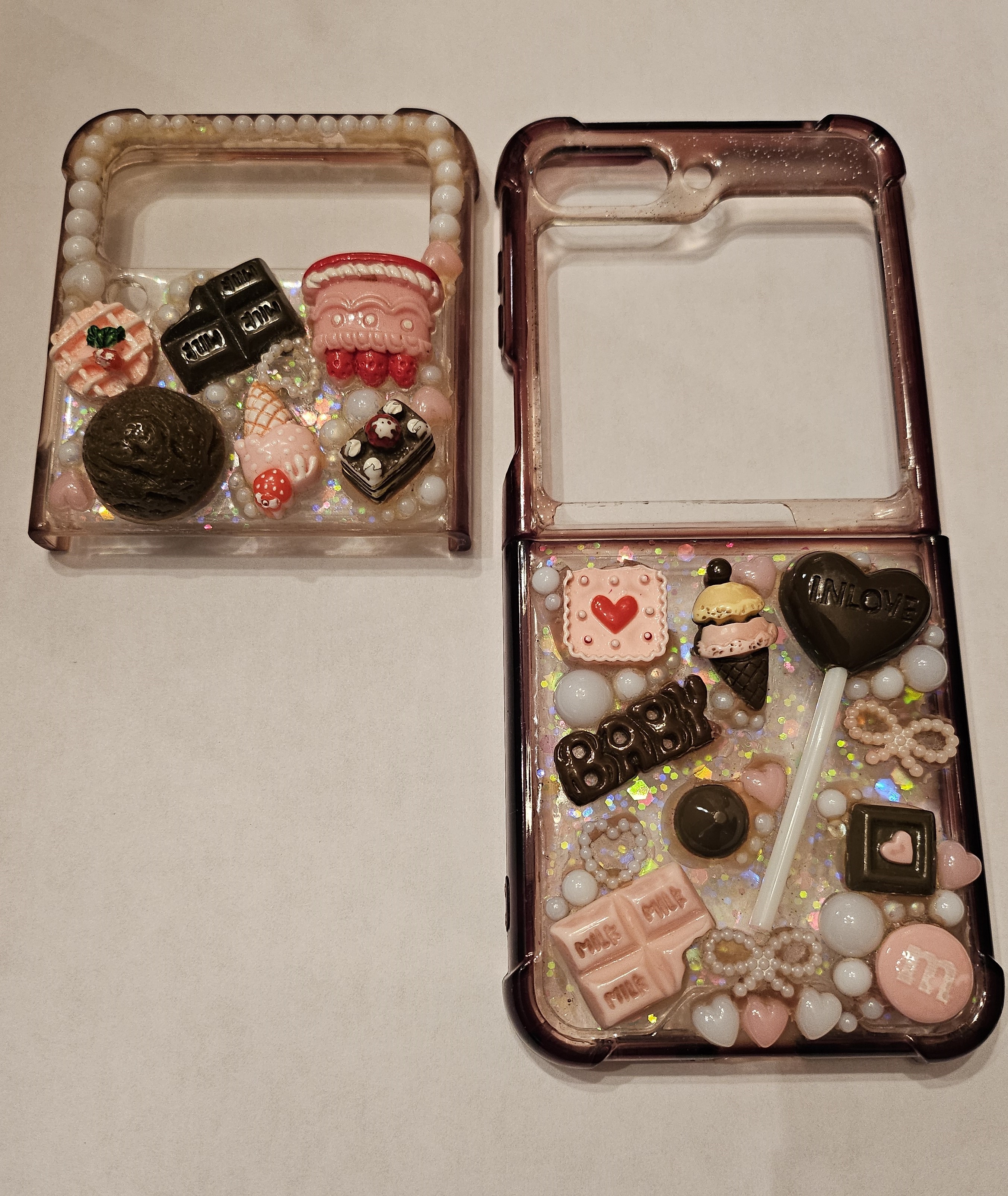 old weathered decoden phone case